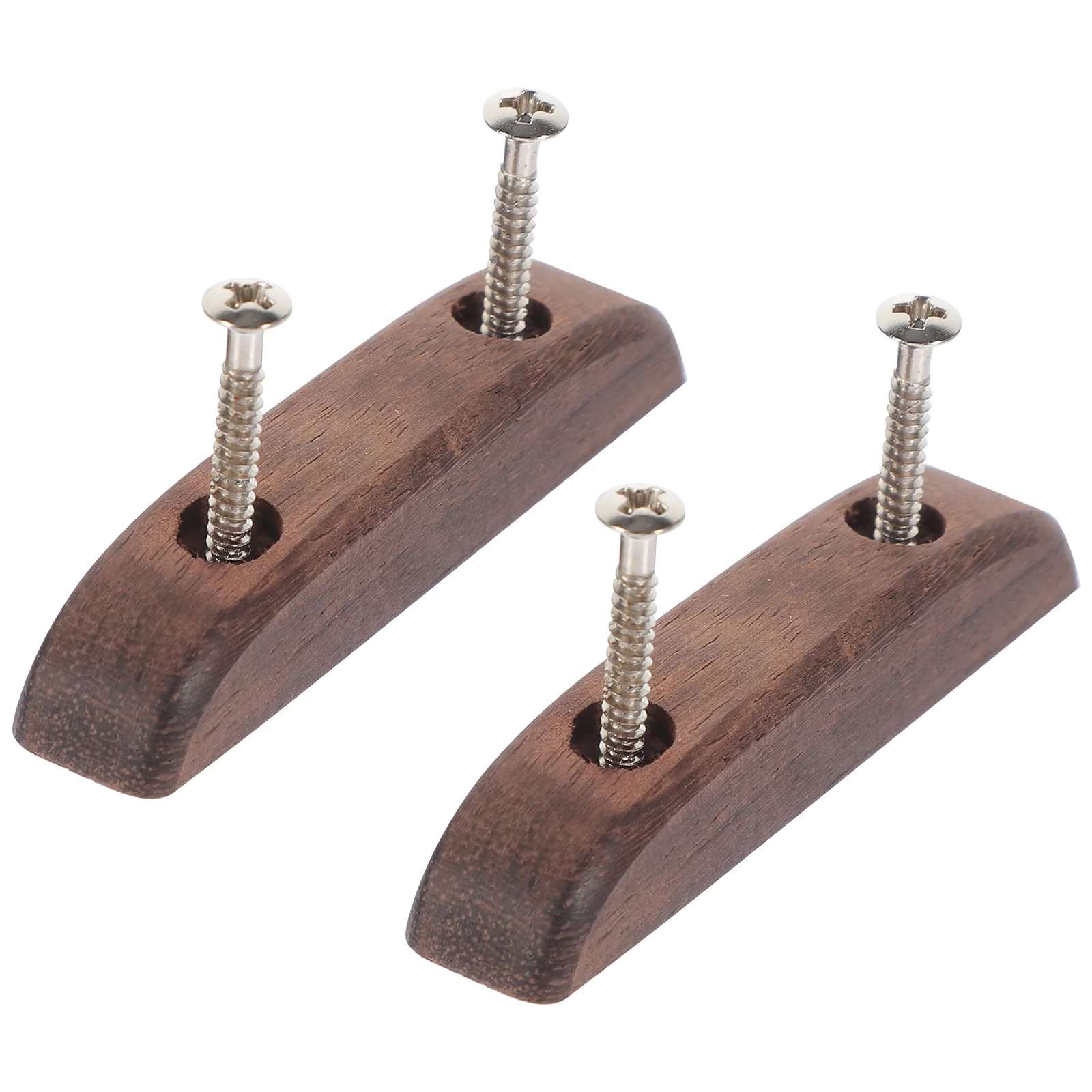 Poggiapollice da 2 pezzi per basso Supporto per dito in legno naturale Installazione semplice Riduce l'affaticamento della mano Accessorio per basso per chitarra