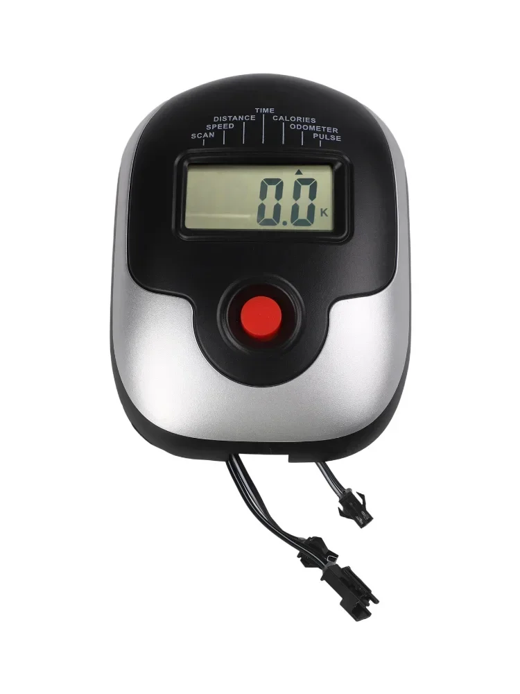 Heart Rate Monitor Exercise Bike Meter Fitness Tracking Black ABS Material Construction Compact Design For Home Gym