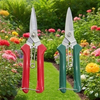 Straight-head thickened pruning shears, gardening tools, fruit picking and thinning shears, high-efficiency thickened pruning