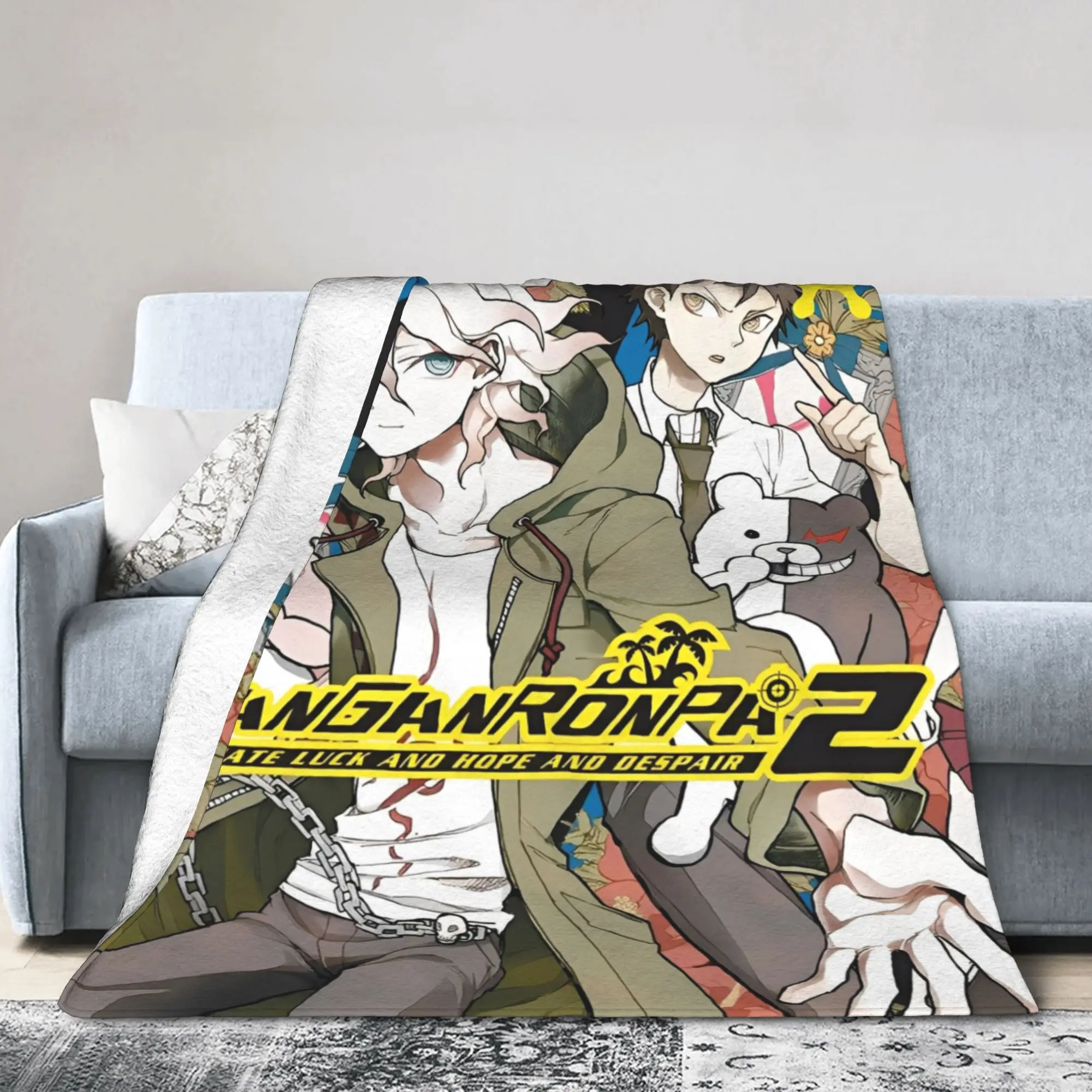 

Danganronpa японское аниме одеяло флисовое многофункциональное легкое тонкое одеяло для кровати покрывала