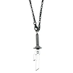 Anime Jujutsu Kaisen Fushiguro Toji Cosplay Necklace Unisex Sword Spear of Tianri Knife Pendant Choker Jewelry Accessories Gifts