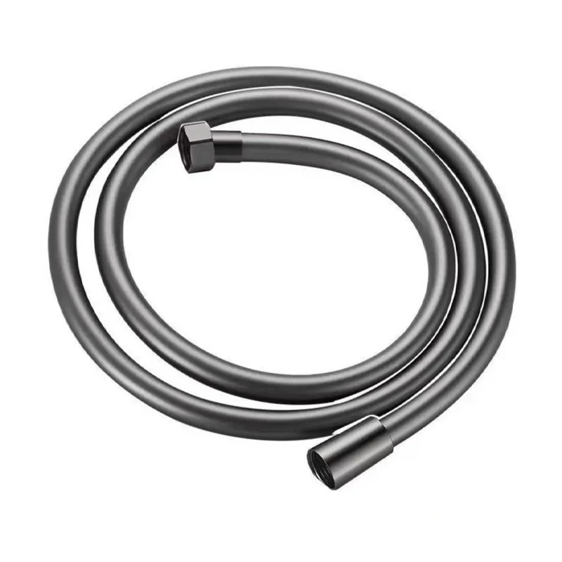 

High Quality Bathroom Thick PVC Shower Hose Grey Non-Tangling Soft Flexible Shower Hose G1/2 Connector Copper Core