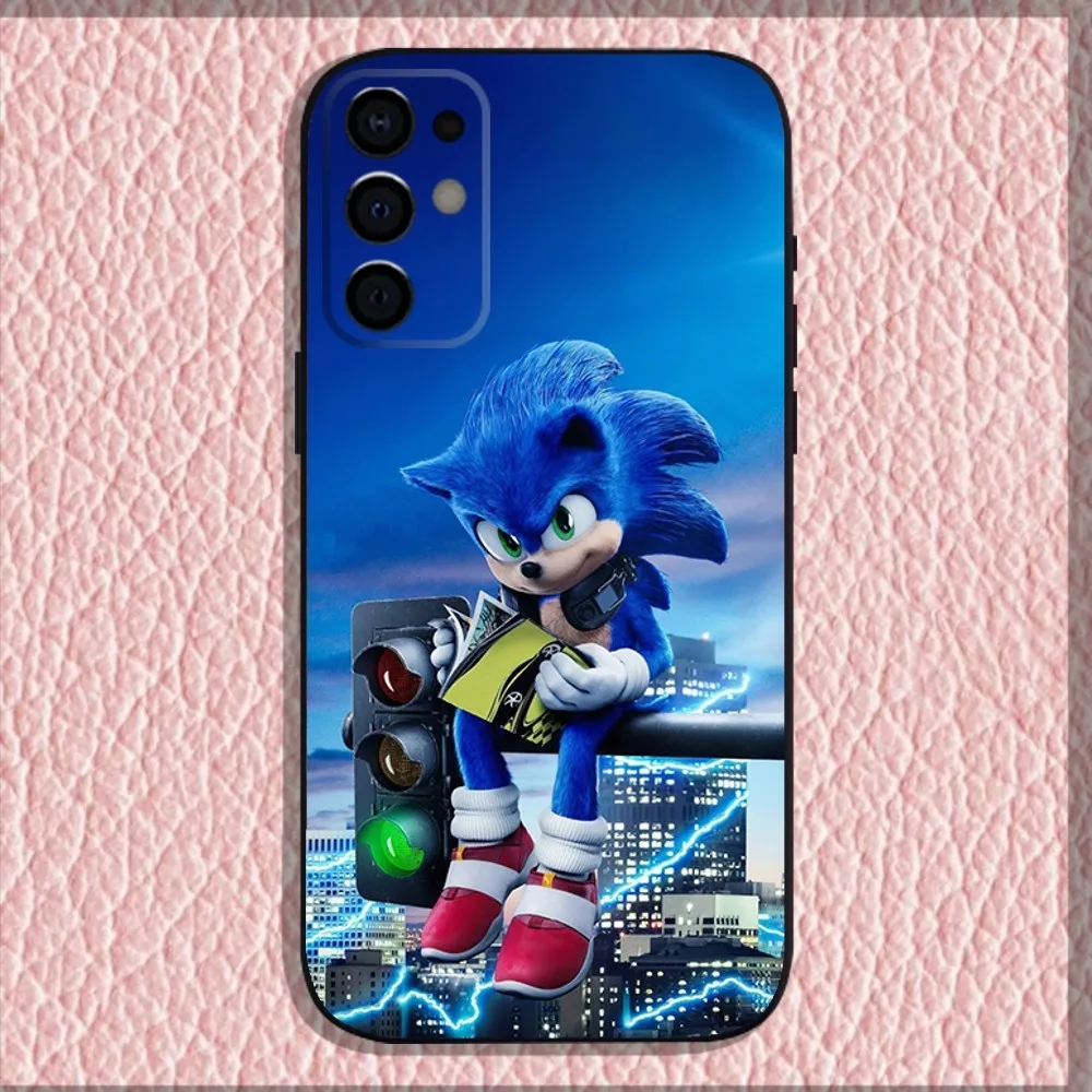 Anime S-Sonic The H-Hedgehog Phone Case For Samsung S24,S21,S22,S23,S30,Ultra,S20,Plus,Fe,Lite,Note,10,9,5G Black Soft Shell image 6