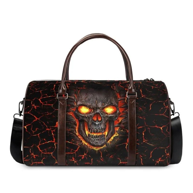 

Halloween skull printed handbag self-built station hot sale European and American foreign trade large-capacity