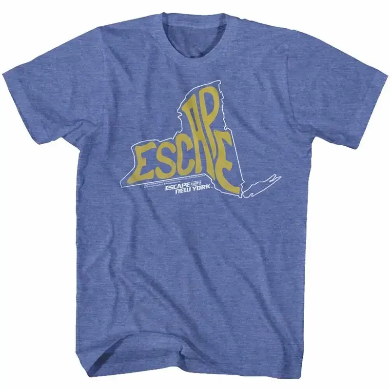 Escape From New York Movie In NY State Outline Men's T Shirt