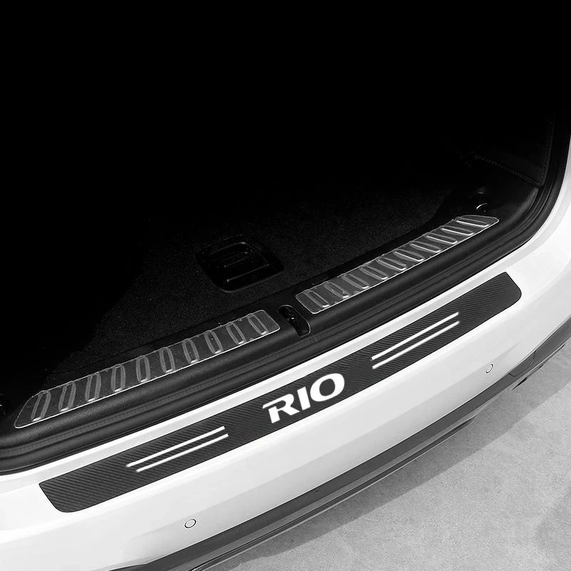 Car Stickers Door Threshold Guard For Kia Rio 3 4 K2 K3 X-Line Car Door Sill Scuff Plate Pedal Cover Trim Auto Accessories