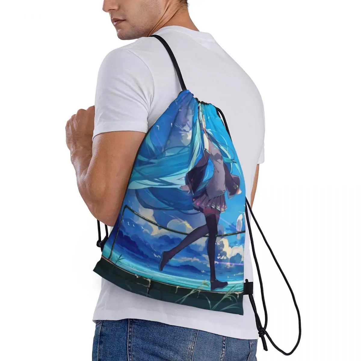 Hatsune-Sac à Dos de dehors de Proximité pour Homme et Femme, Accessoire de Voyage en Plein Air, Fitness, Gym, Natation, Plage, Grande Capacité