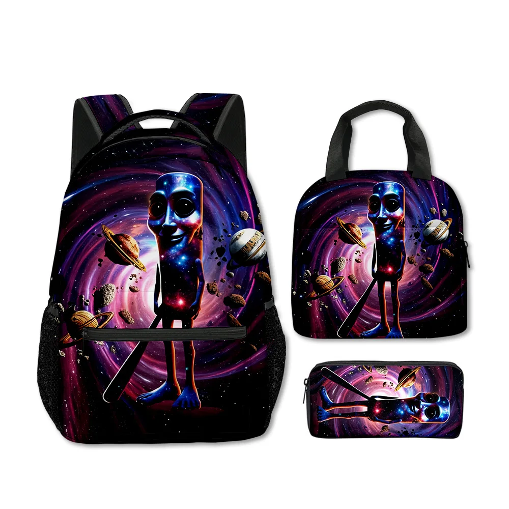 

Trendy Popular Funny tungtungtung 3D Printed 3pcs/Set School Bags Travel Notebook Backpack portable Lunch bag Pencil Case