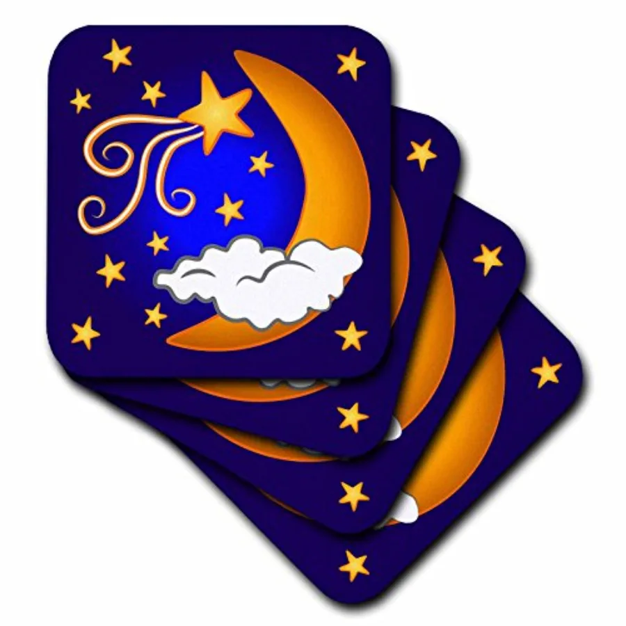 

CST_18930_4 Набор из 8 керамических подставок для чашек Celestial