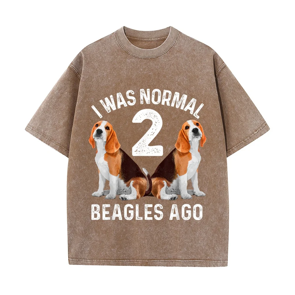 Funny Beagle Dog Art for Men Women Boys Girls Lovers T-Shirt Korean Popular Clothes Short Sleeve Top Summer Animal Lover Round