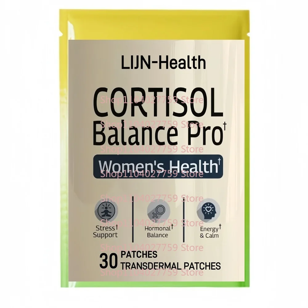 

30 Patches Cortisol Transdermal Patches for Women - Cortisol Detox and Management - Adrenal Support, Stress Support