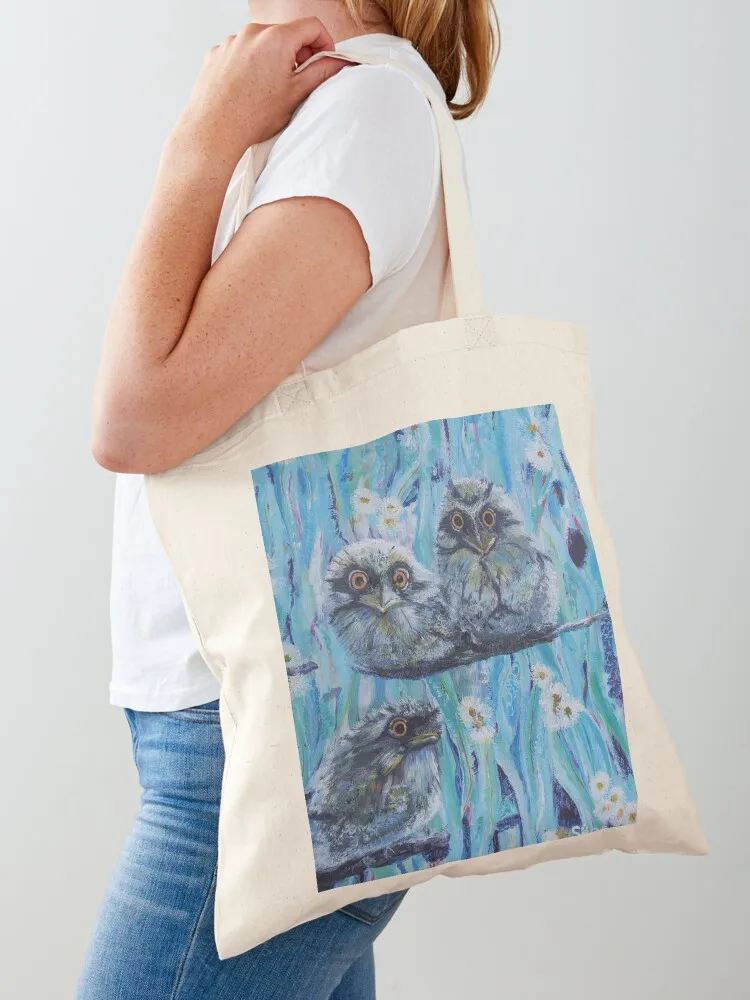 

Tawny Frogmouths Tote Bag bag for beach Canvas Candy bags hand bag
