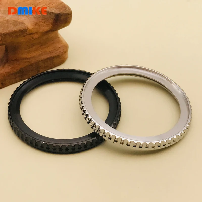 41mm SRPD SKX007 Bezel Rotation Steel Bezel Fit For SKX007 SKX009 SRPD Watch Case Black Silver Bezel And 38x31.5mm Bezel Insert