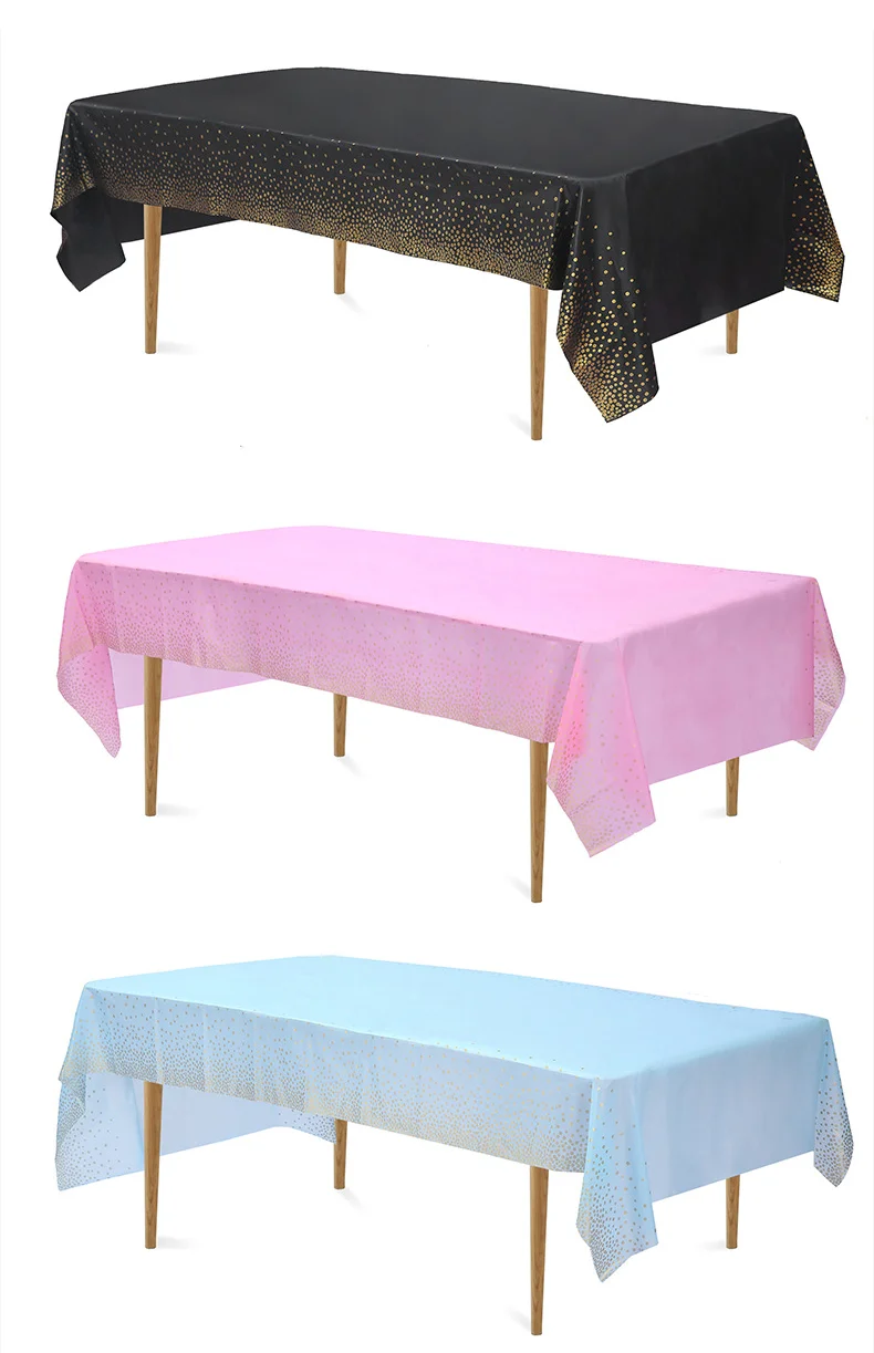 4 Tovaglie Bianche In Plastica Di Alta Qualità, 108 X 54 Cm