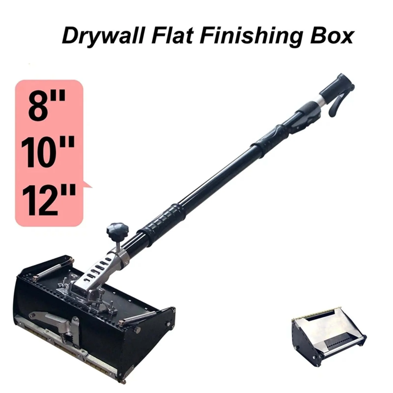 8inch Drywall Flat Finishing Box Compact Wall Plastering Scraper Lightweight