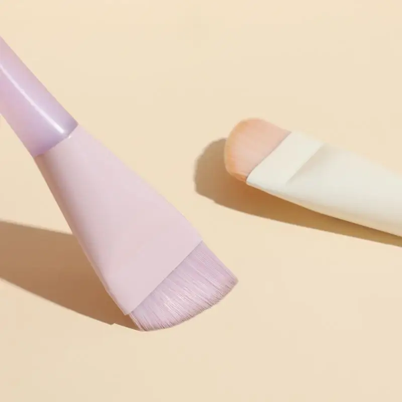 1PC Pennello per fondotinta Pennelli per trucco Pennello per contorno viso leggero e sottile Pennello per contorno piatto Pennelli per trucco per fondotinta in crema
