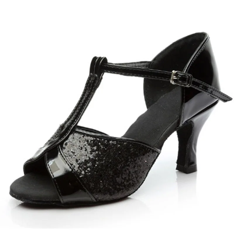 Ballroom Tango Latin Dance Shoes For Women Latin Salsa Dance Boots Paty Samba Kizomba Dance Shoes Silver Gold Black
