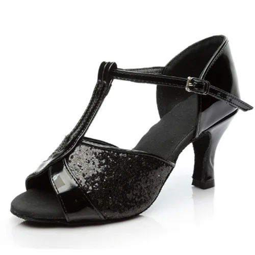 Imagen 1 del producto Zapatos de baile latino de salón Tango para mujer, botas de baile de Salsa latina, zapatos de baile Paty Samba Kizomba, plata, dorado y negro