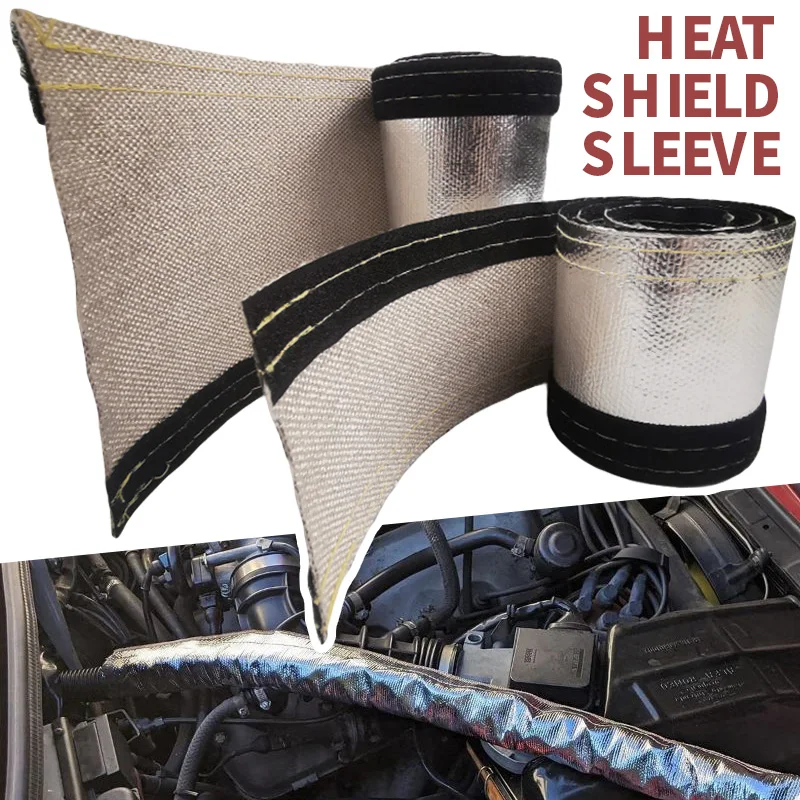 

1M Metallic Heat Shield Thermal Fire Sleeve Insulated Wire Hose Wrap Loom Tube Protect Cover Inner Diameter 10/15/20/25/50/100MM