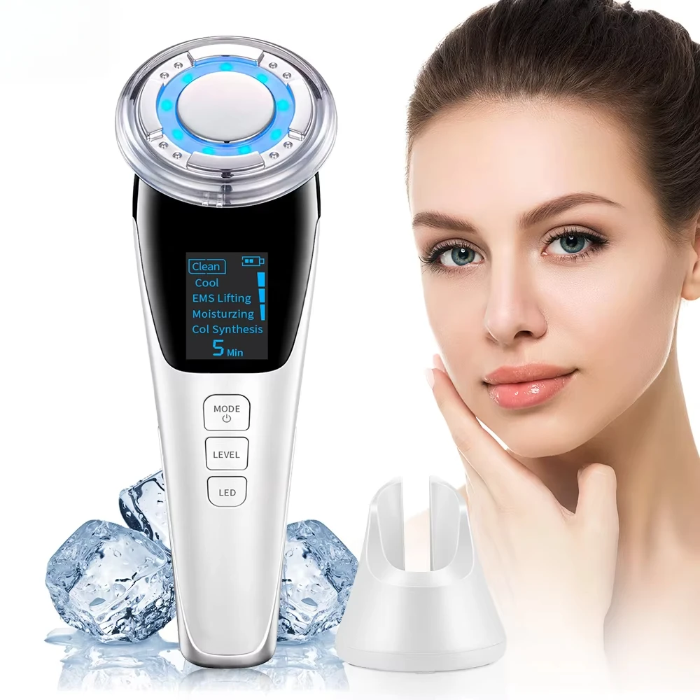 

Multifunctional Hot&Cold Facial Care Massager Electric Facial Massage Clean Face Rejuvenation Lifting Tighten