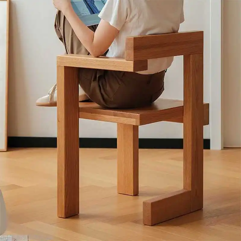 Italian Medieval Solid Wood Dining Chair Personality Creative Monument Valley, Restaurant, Living Room Furniture