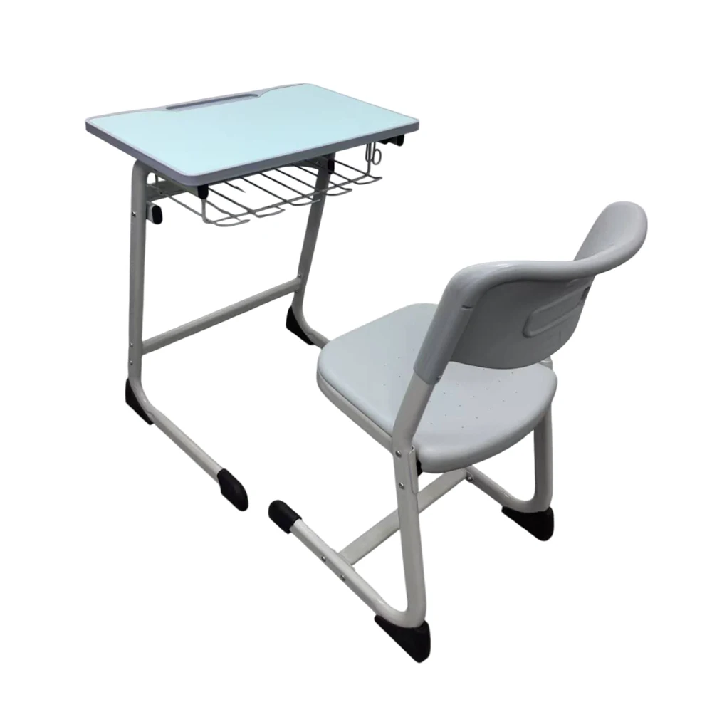الجملة الأثاث المدرسي مكتب الطالب وكرسي الشركة المصنعة واحدة معدنية مريحة طاولة وكرسي الفصول الدراسية مجموعة #2