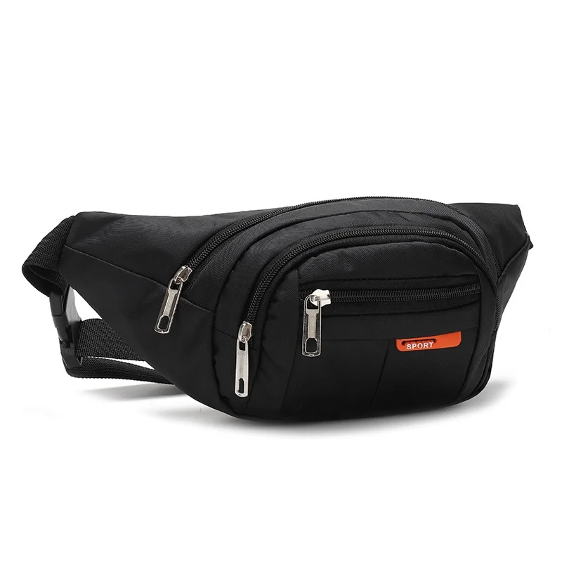 Outdoor Leisure Business Men's Waist Bag, Waterproof Running and Cycling Sports Bag, Sturdy and Durable Chest Bag