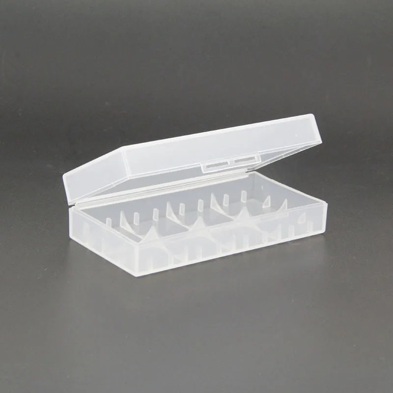 White Color Battery Storage Box Hard Case Holder For 2 18650  Rechargeable Battery Power Bank Plastic Cases