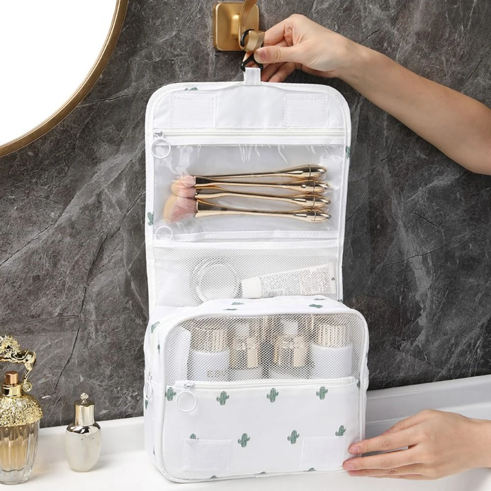 

Сумка для душа Складная подвесная сумка для туалетных принадлежностей Водонепроницаемая дорожная косметичка большой емкости с крючком Портативная сумка для макияжа Органайзер для мытья