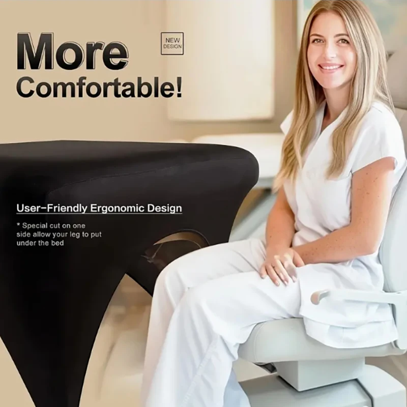 1pc elastic beauty bedspread, modern and simple style, milk silk table cover, multi-functional bedspread, arched table cover