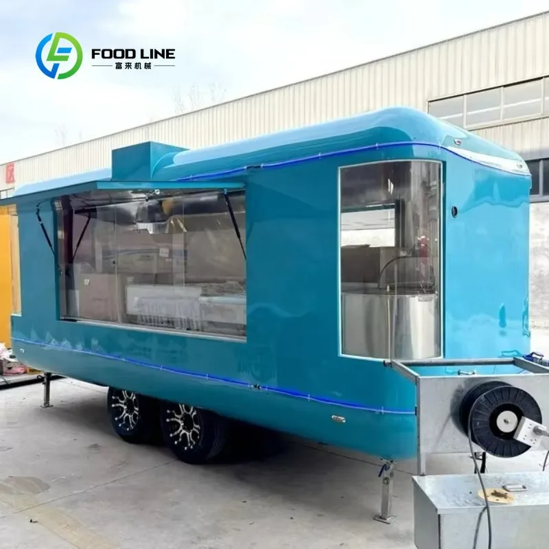 Customized Food Truck with Full Kitchen Multi Color Mobile Food Trailer Best Price Food Truck