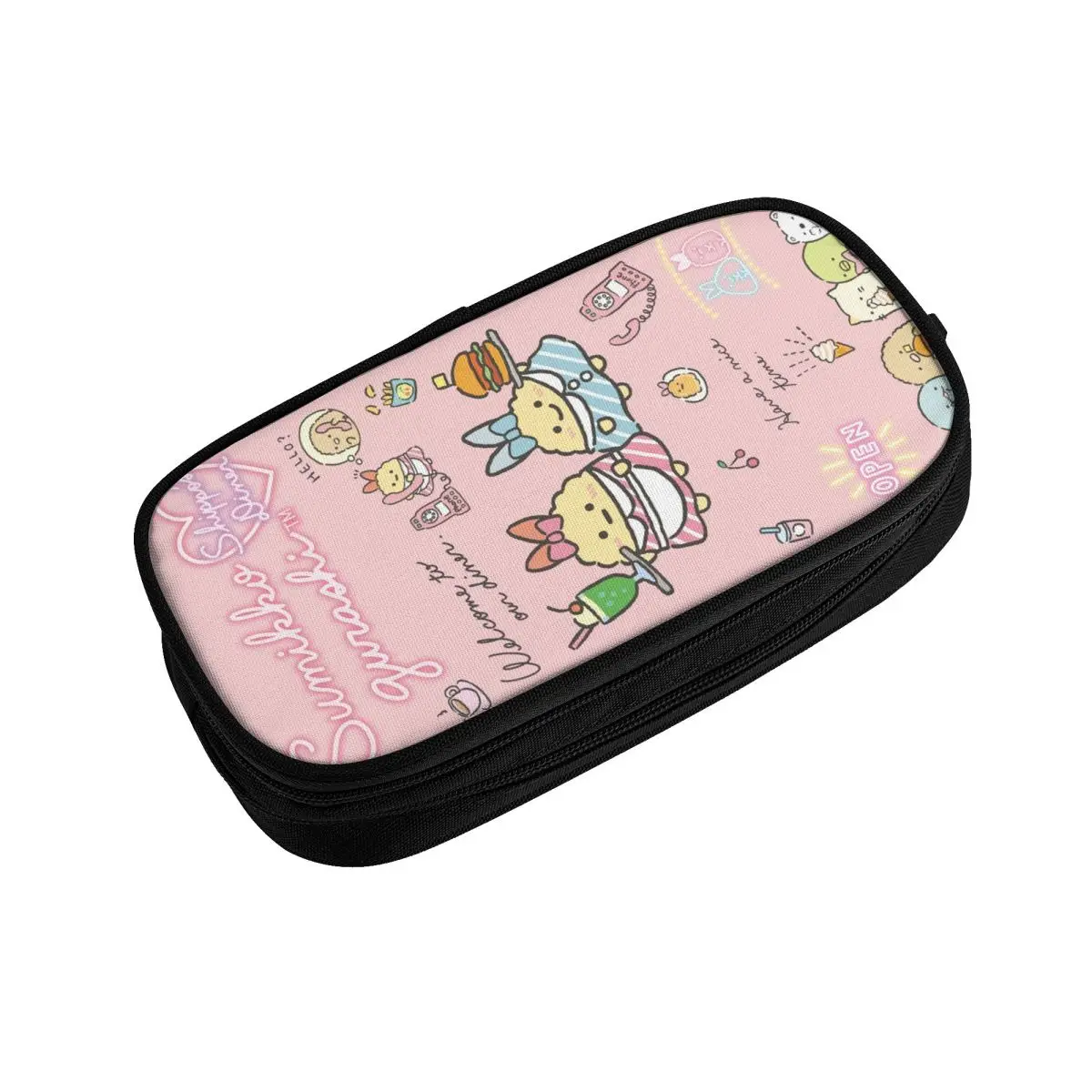 Imagem -03 - Sumikko Gurashi Estojo Desenho Animado Anime Japonês Bonito Grande Capacidade para Menina e Menino Lápis Pouch para Estudantes Papelaria para Estudantes