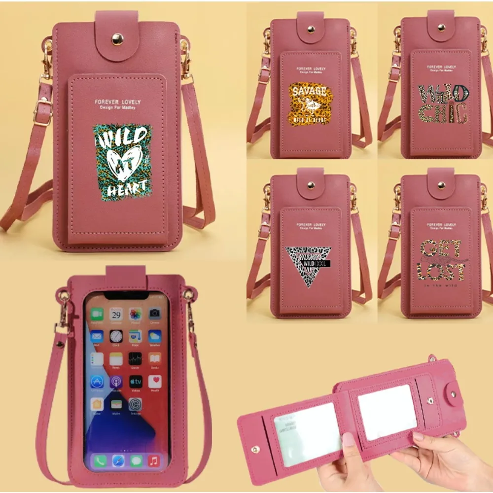 

Портативные женские сумки через плечо с диким узором, сумка для мобильного телефона, сумка для карт, легкие универсальные кошельки