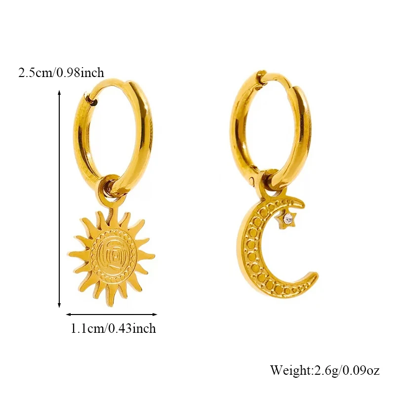 EILIECK Exquisite Schmetterlings-Ohrringe mit grünem Zirkonia, 18K vergoldeter Edelstahl, trendige Urlaubsaccessoires für Damen – Detail 14