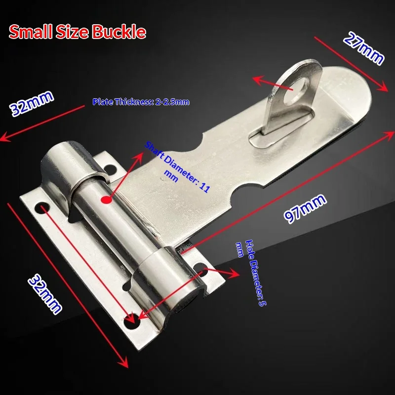 304 Stainless Steel Thickened Locking Plate Can Be Used To Hang Aluminum Alloy Doors And Windows Household Buckle Door Bolts