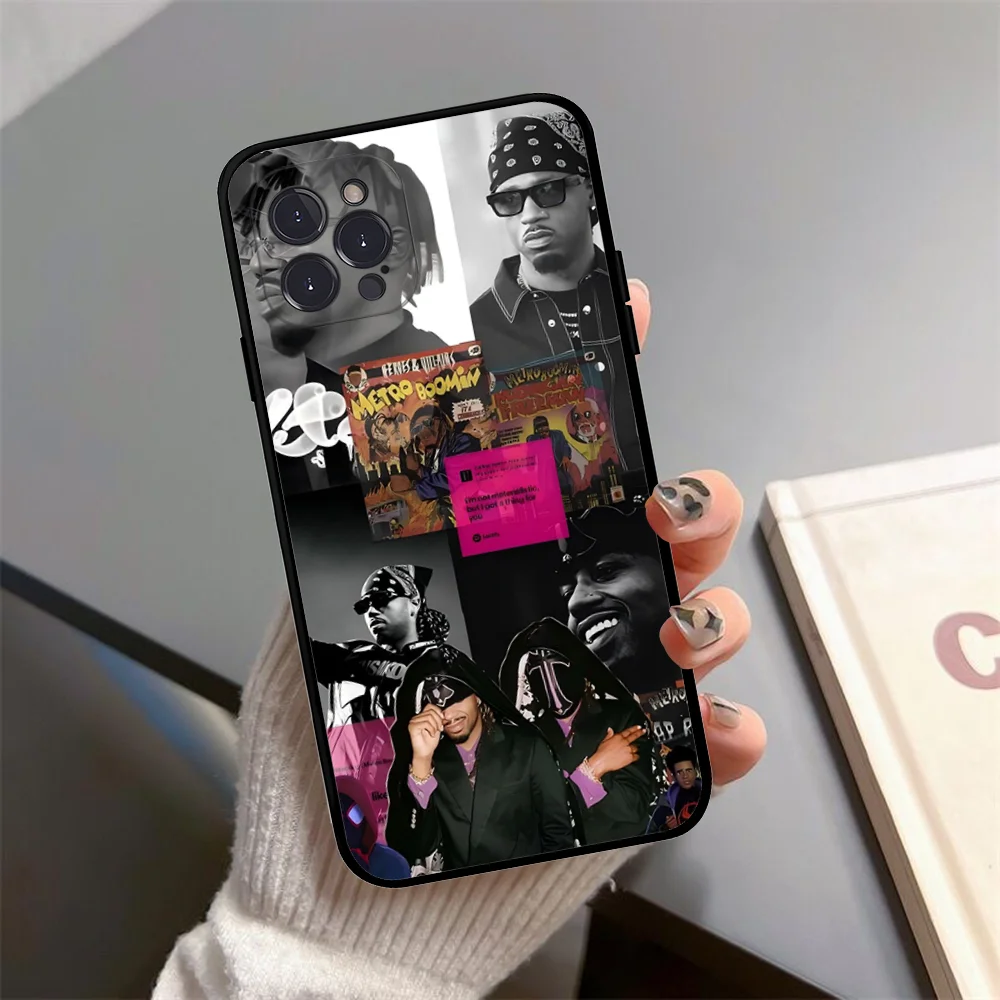 M-Metro B-Boomin Phone Case Silicone Soft for iphone 16 15 14 13 12 11 Pro Mini XS MAX Plus X Cover