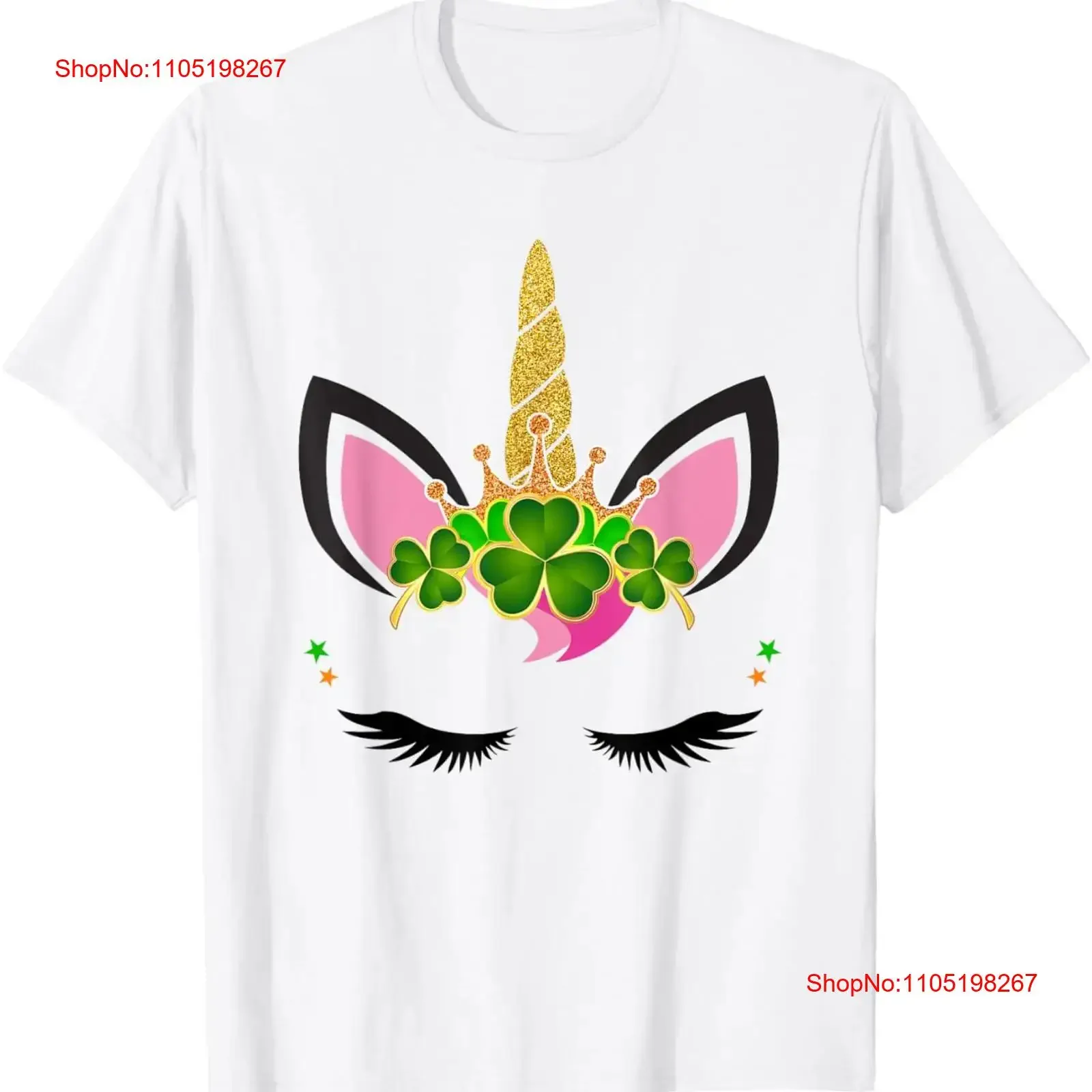 Unicorn Clover Leaf Girl St Patricks Day T shirt vintage Washed Slightly designer clothes Soft graphic Breathable streetwear