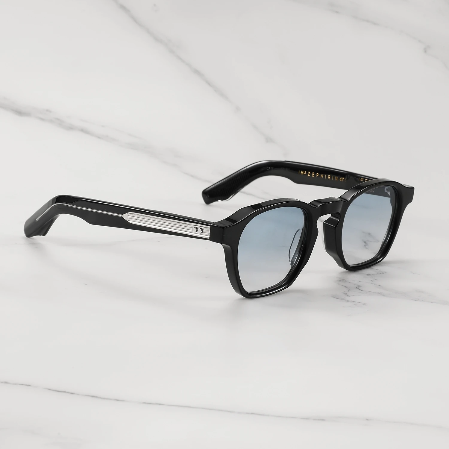 ZEPHIRIN 47mm Originele Luxe Merk Vierkante heren Zonnebril Dikke Acetaat Populaire Y2k Designer Zonnebril Voor Vrouwen 2025