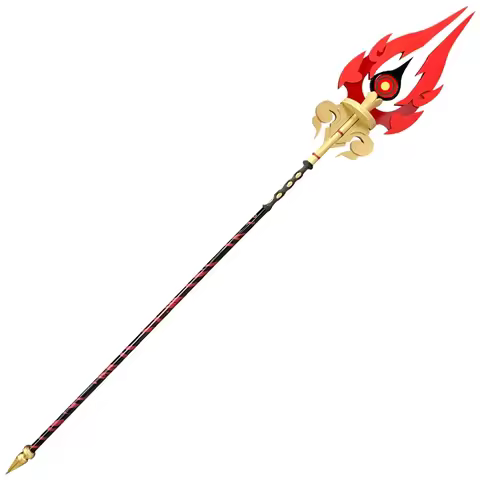 Genshin Impact Hu Tao Cosplay Prop, Staff of Homa PVC Wand, 180cm, Game Accurate Design