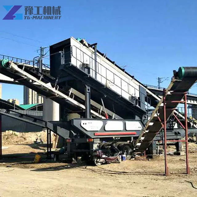 YG 200t Hot Sale Mobile Vibrating Screen Price in China Quarry Gravel Mobile Vibration Screening Sieve Machine