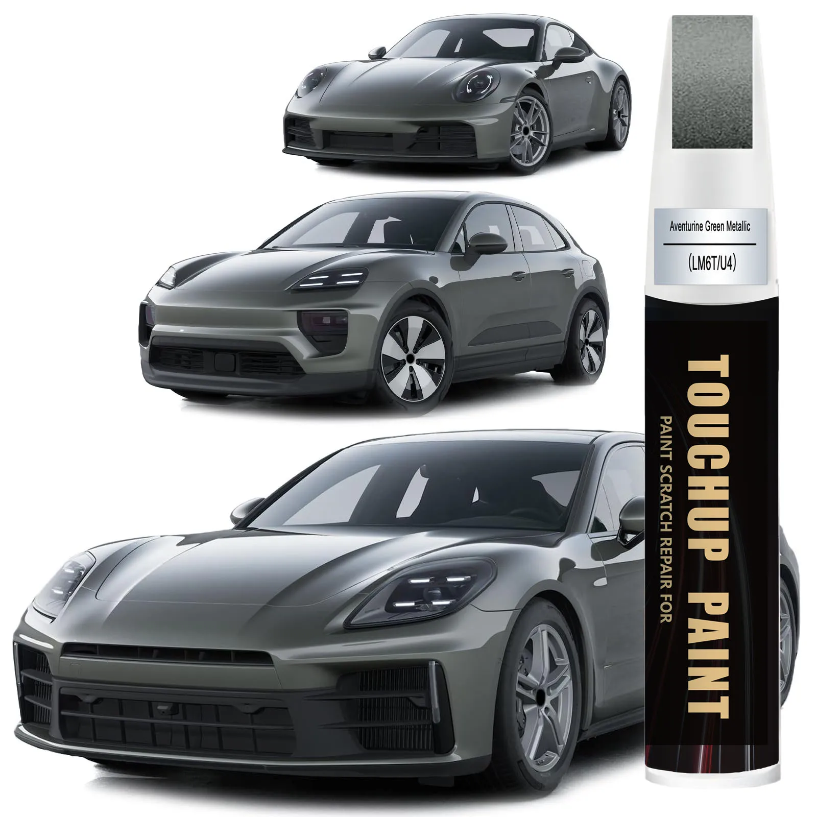 Car Touch up Paint(LM6T/U4 Aventurine Green Metallic) Compatible with Porsche, Car Paint Pen Scratch Repair