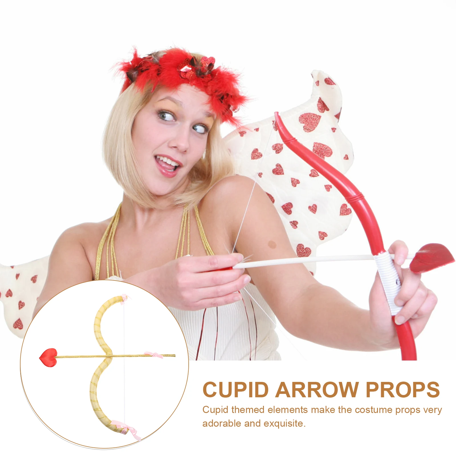 DIY Copy Cupid Cosplay Costume Accessory Valentine'S Day Cosplay Prop Photography Prop Cupid Dress Up Prop