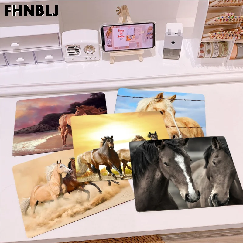 

Horse Animal Mousepad Custom Skin Thickened Mouse Pad Gaming Keyboard Table Mat Office Supplies Decor For Teen Girls Bedroom