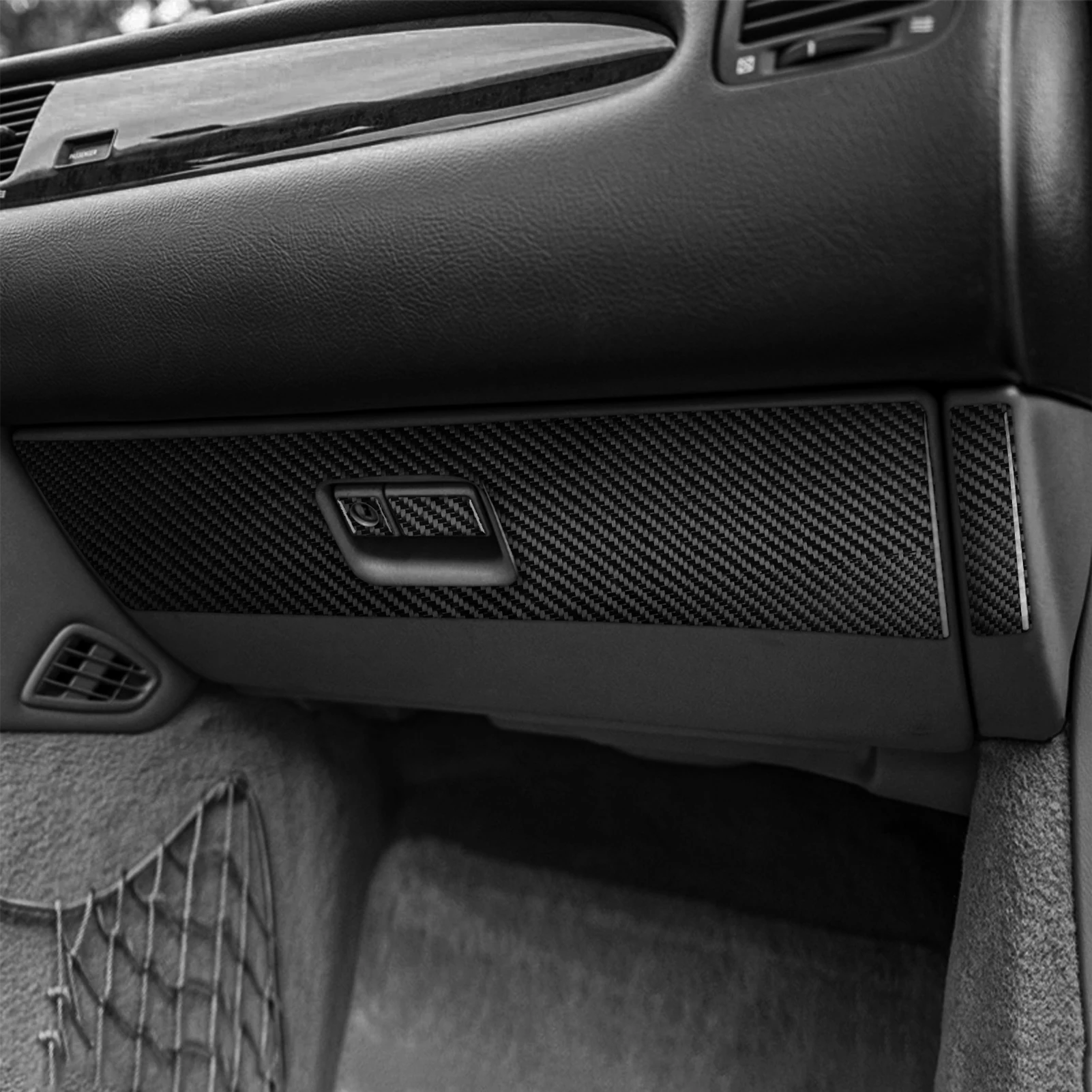 For Lexus SC 430 2002-2010 Carbon Fiber co-pilot Dashboard and Window Lift Panel Car Accessories Interior Decorative Stickers