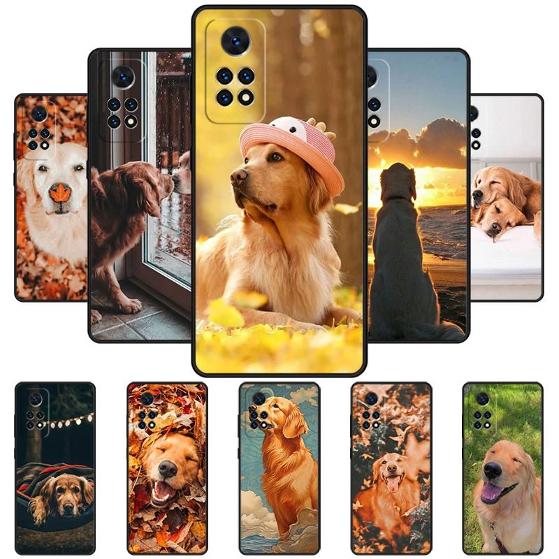 Best Friend Golden Retriever Phone Case For Redmi Note 11 EPro 11S 10 10T 9S Promax 8 Pro Xiaomi Mi 10 11 12X 12S Ultra Cover