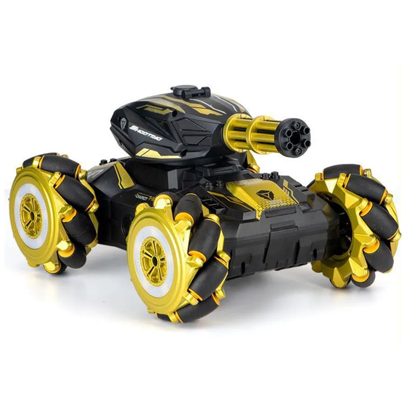 

Car RC Tank Remote Control Gesture Toy 4WD Water Bomb Cannon Stunt Car Shooting 2.4G Drift Kids for Electric Children Boys Gift