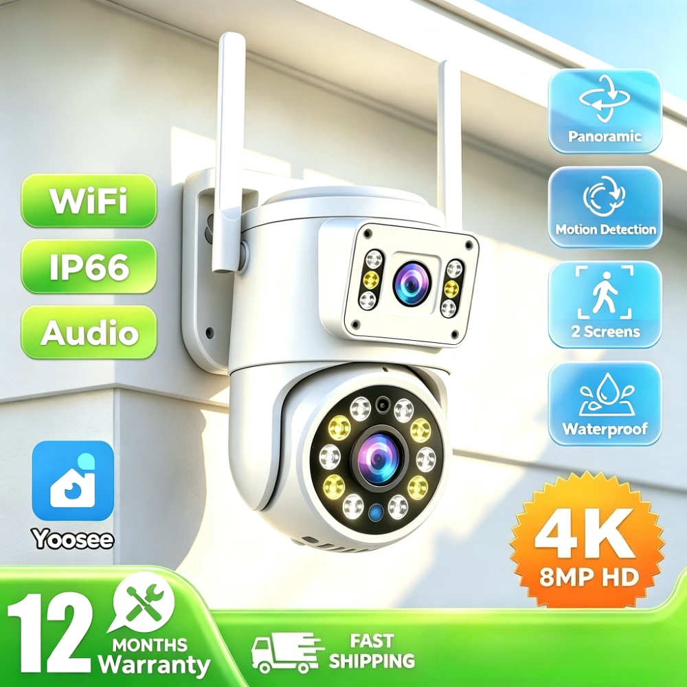 Home Security Outdoor - Mini Telecamera Yoosee per Sorveglianza Domestica,