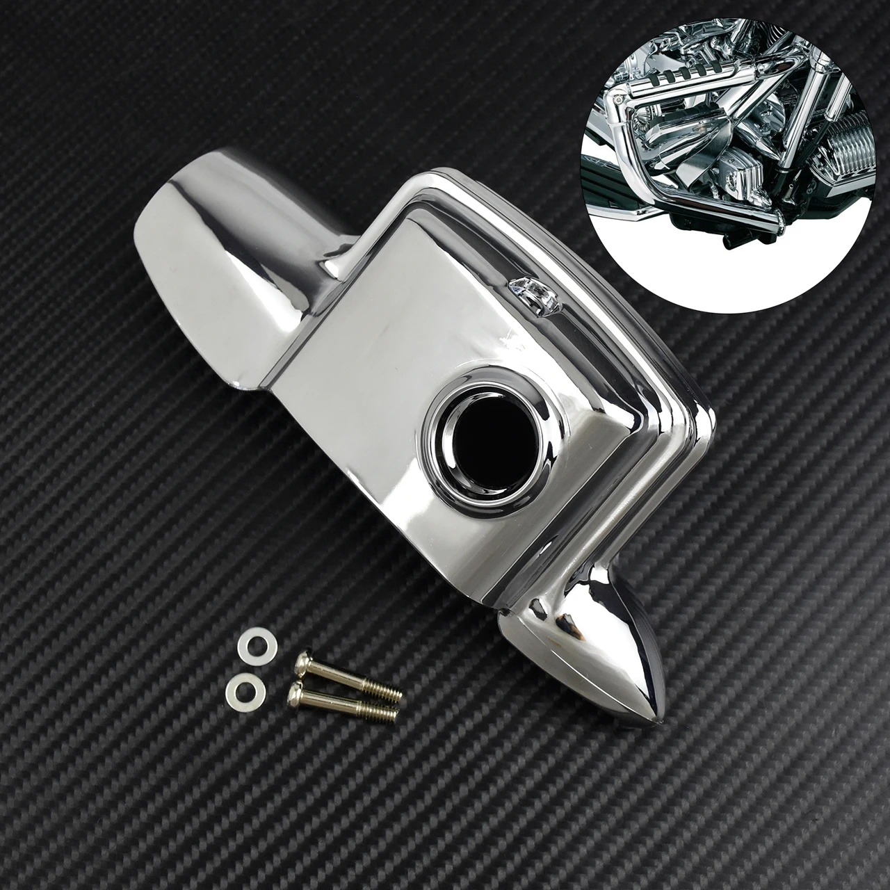 Rear Brake Master Cylinder Cover Motorcycle For Harley Touring Road King FLHR Street Electra Glide FLHT FLTRX 08-2021 Chrome ABS