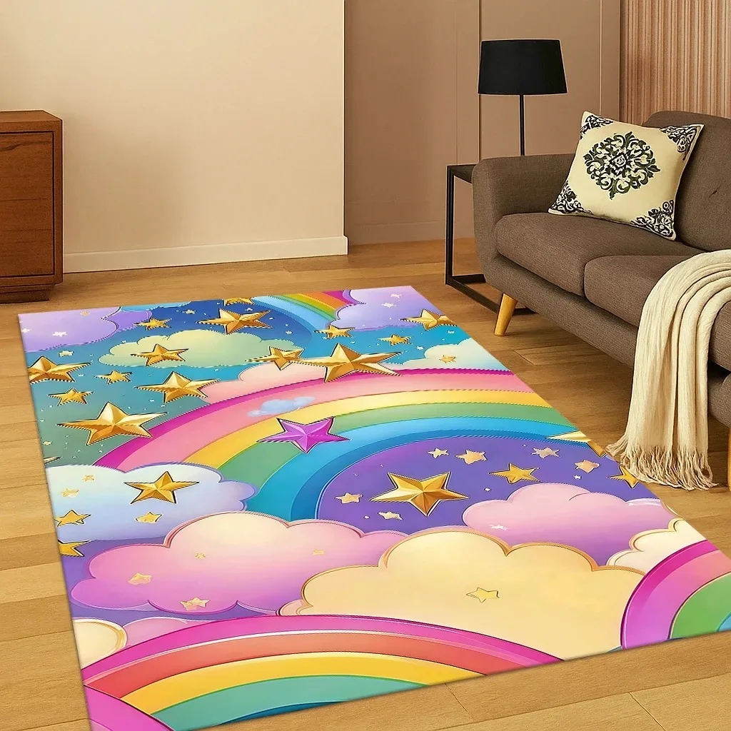 Multiple Patterns Carpet Living Room Anti-slip Floor Mat Easy To Clean Large Area Rug Children's House Ground Mat Gift
