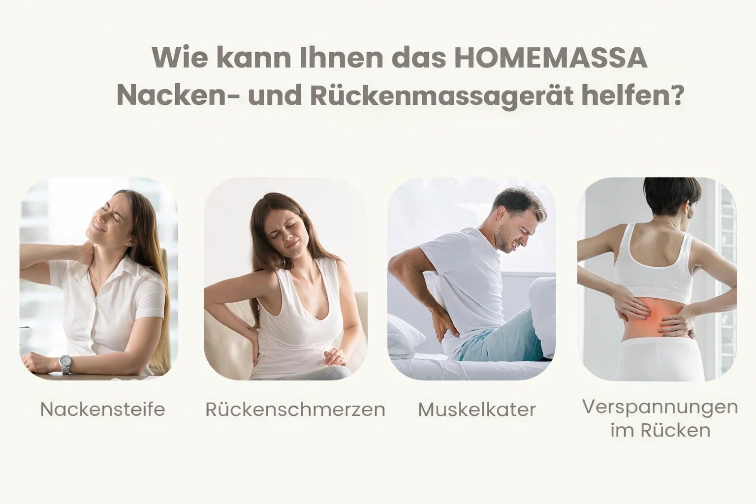 Elektrisches Massage-Nackenkissen, Shiatsu-Kopf, 3-Gang-Einstellung, Körper, Rücken, Taille, Massagegerät, Auto mit Heizung, vibrierende Massage, Entspannung – Detail 2